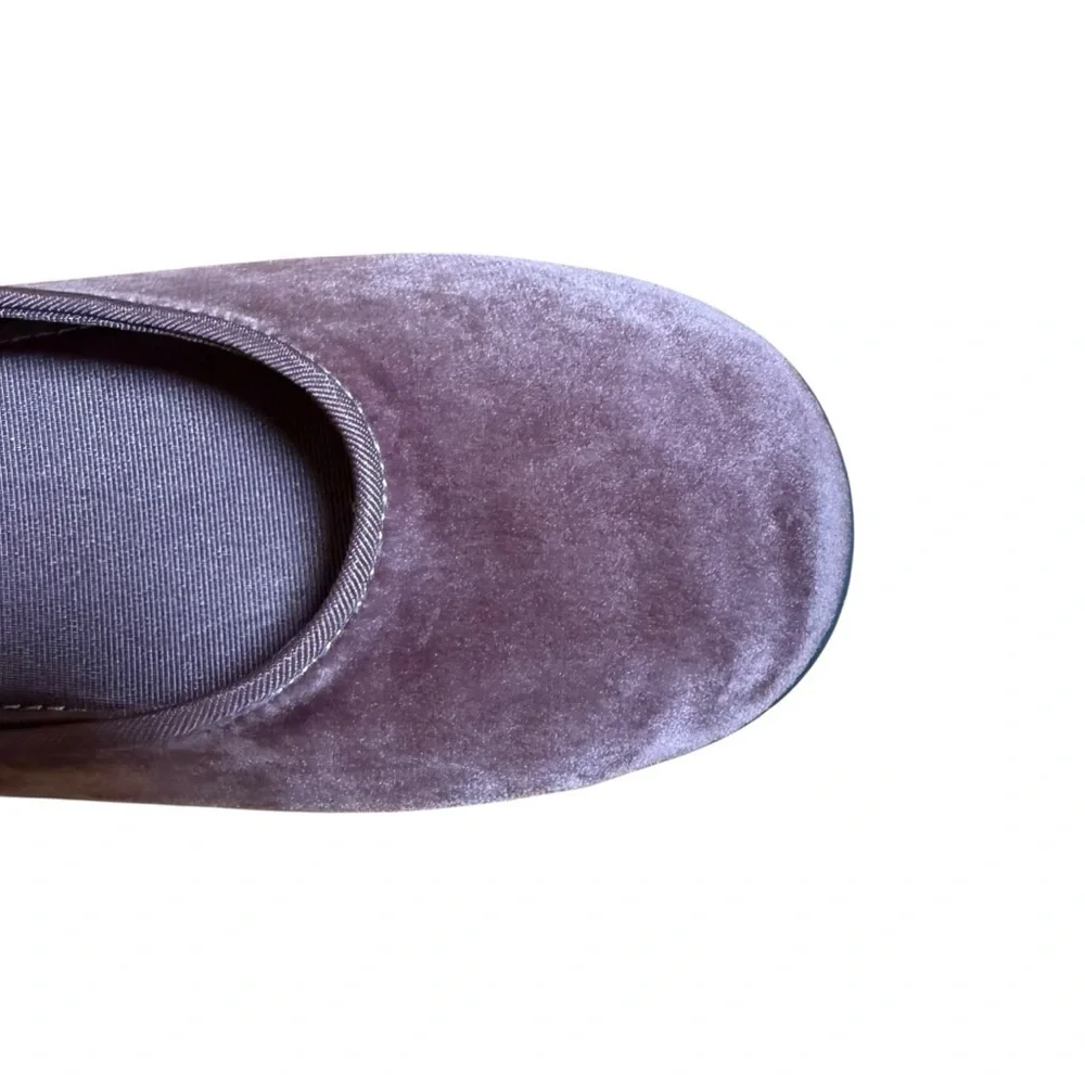 ZARA Girls Purple Velvet Mary Jane Flats Buckle Dress Shoes EU 32 US 1–2